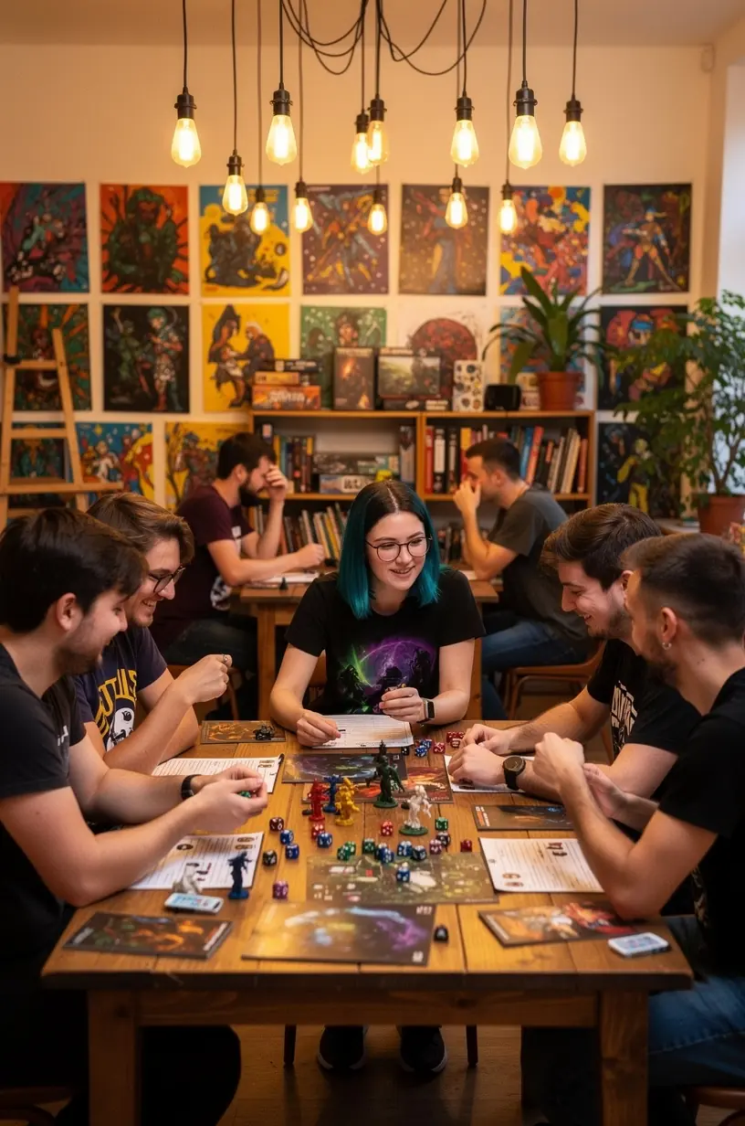 Creative workshop in a vibrant community space.